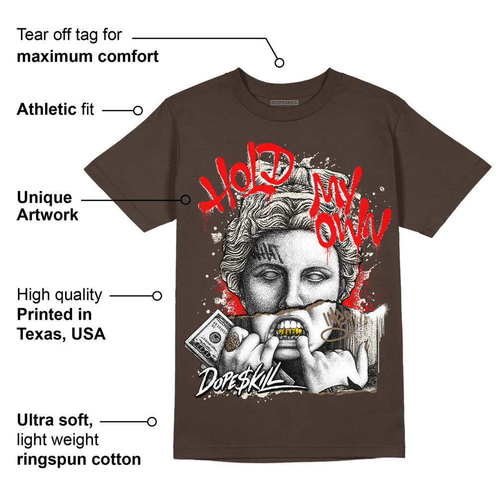AJ 1 Low OG ‚ÄúReverse Mocha‚Äù DopeSkill Ridgerock T-shirt Hold My Own Graphic