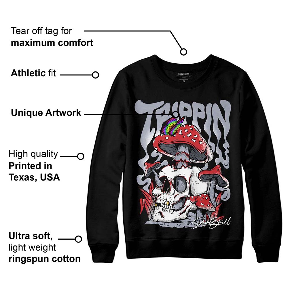 Bred Reimagined 4s DopeSkill Sweatshirt Trippin Graphic