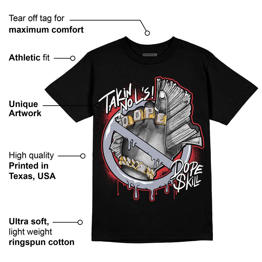 Bred Reimagined 4s DopeSkill T-Shirt Takin No L's Graphic