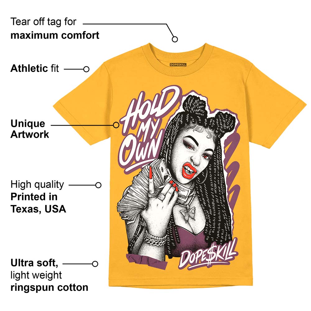 Brotherhood 1s High OG DopeSkill University Gold T-shirt New H.M.O Graphic