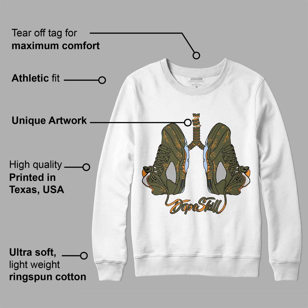 Olive 5s DopeSkill Sweatshirt Breathe Graphic