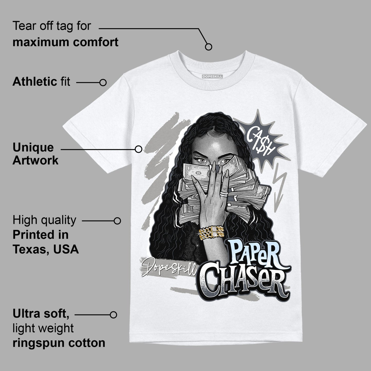 Cool Grey 11s DopeSkill T-Shirt NPC Graphic