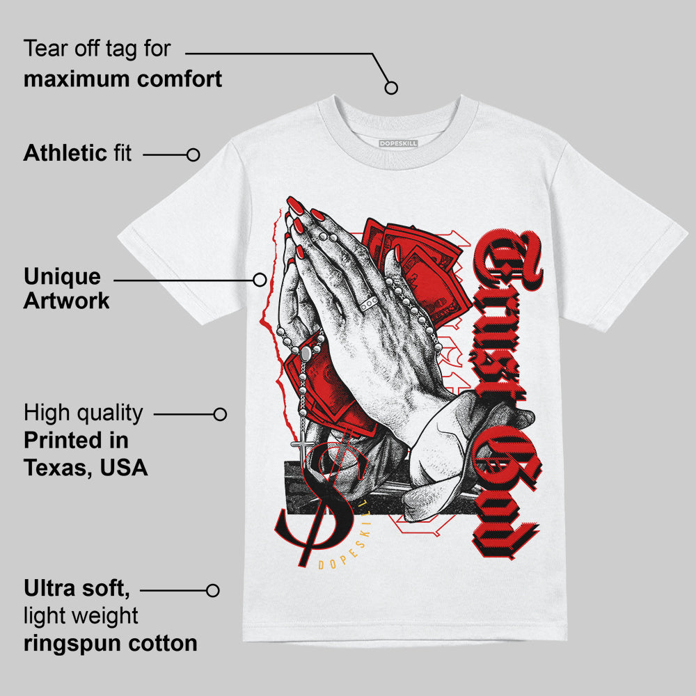 Dunk Low Gym Red DopeSkill T-Shirt Trust God Graphic