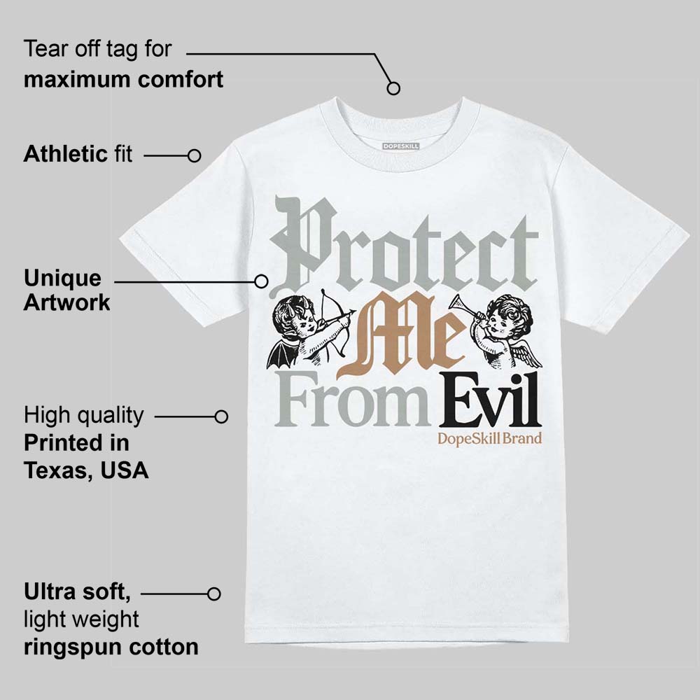1906R ‚ÄòWhite Gold‚Äô DopeSkill T-Shirt Protect Me From Evil Graphic