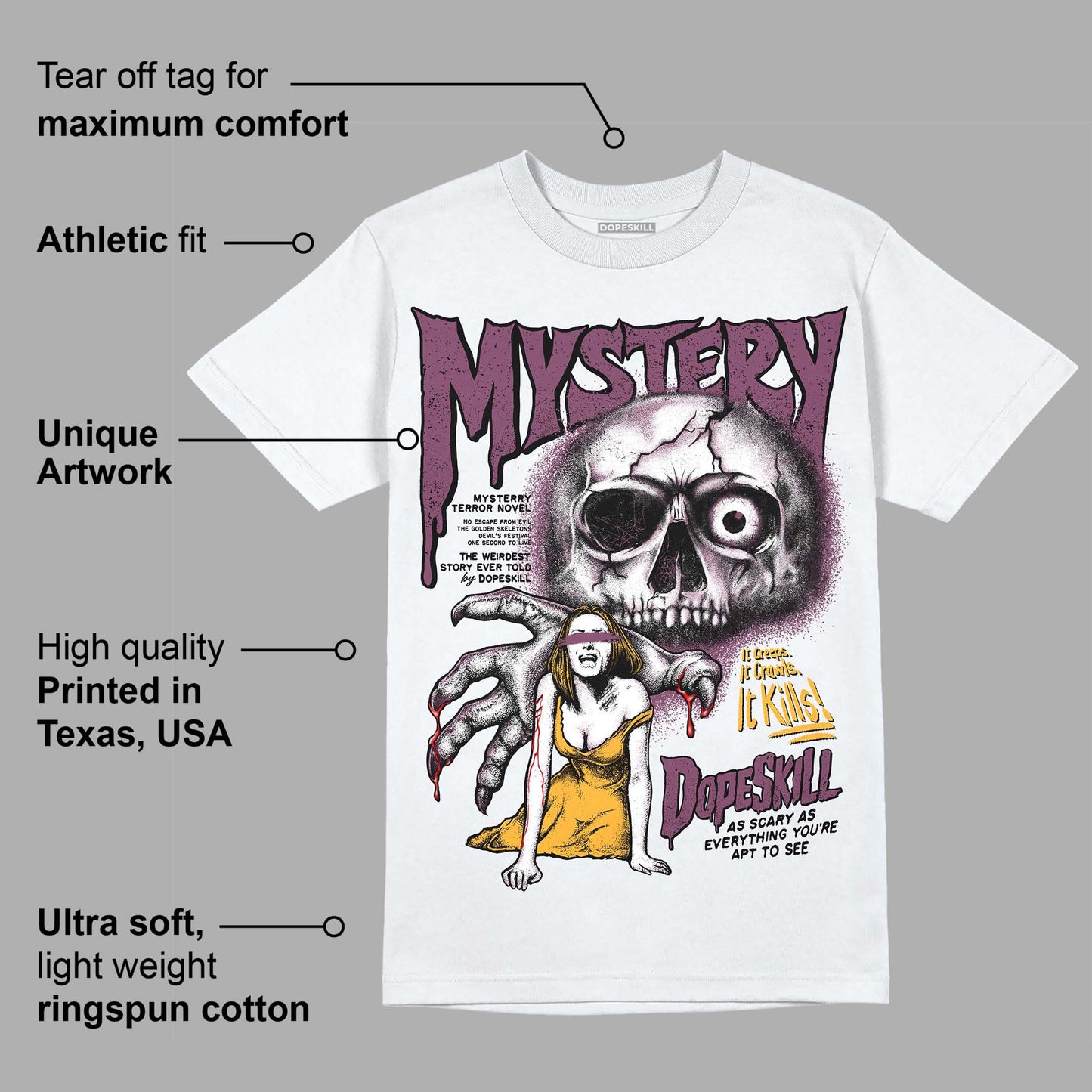 Brotherhood 1s High OG DopeSkill T-Shirt Mystery Ghostly Grasp Graphic