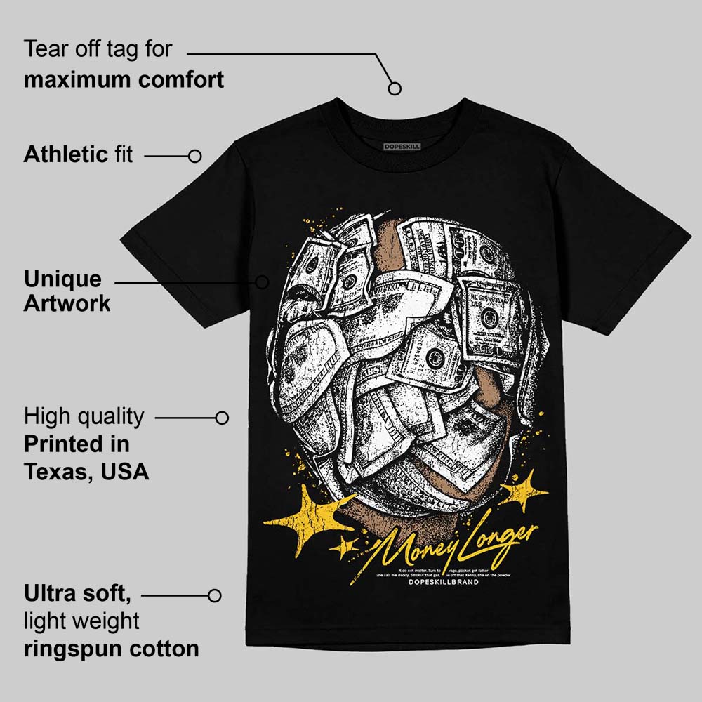 Yellow Collection DopeSkill T-Shirt Money Longer Graphic