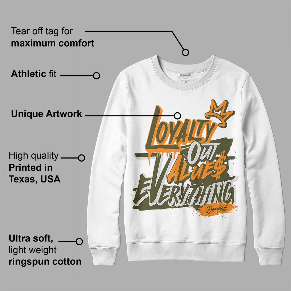 Olive 5s DopeSkill Sweatshirt LOVE Graphic