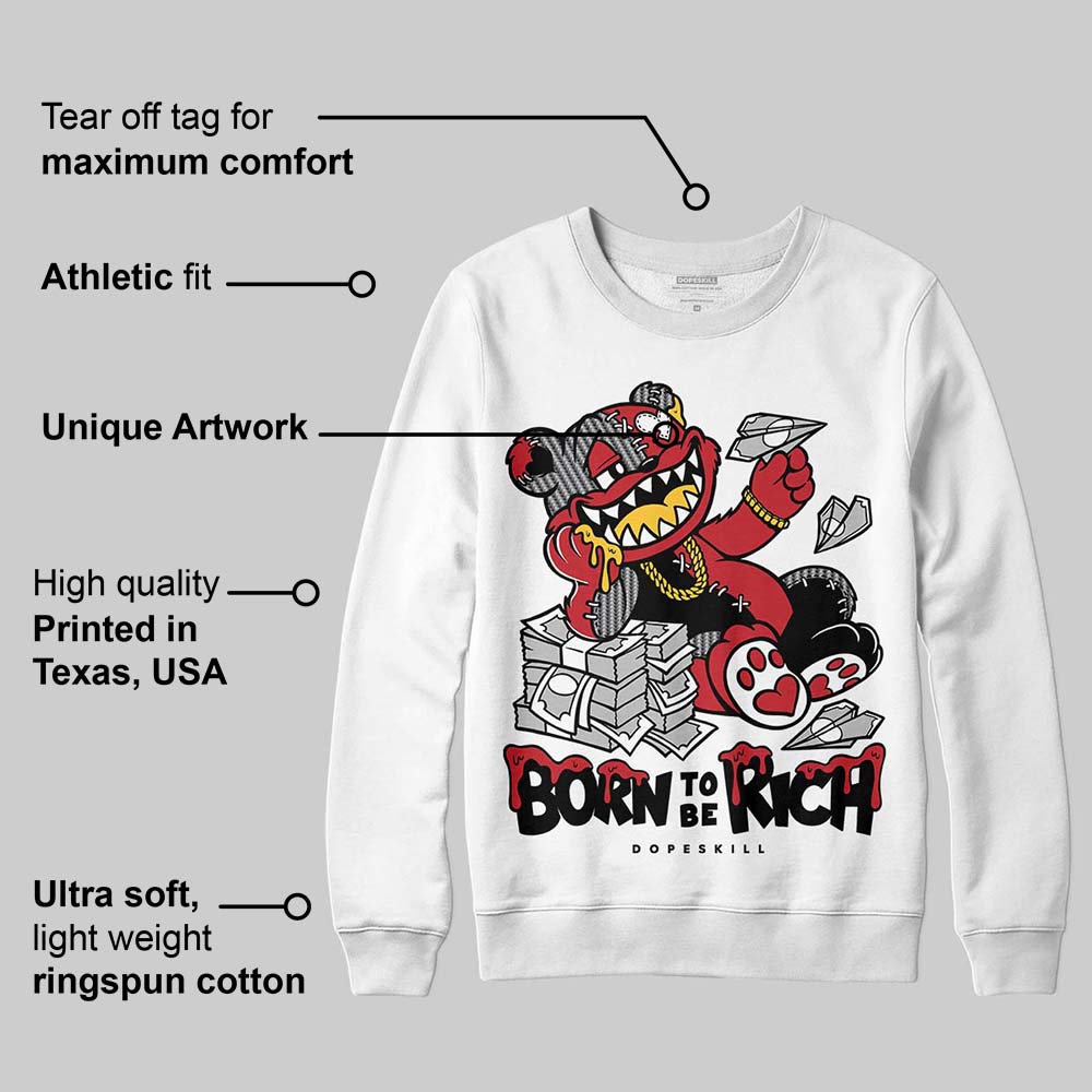 Ferrari 14s DopeSkill Sweatshirt Born To Be Rich Graphic