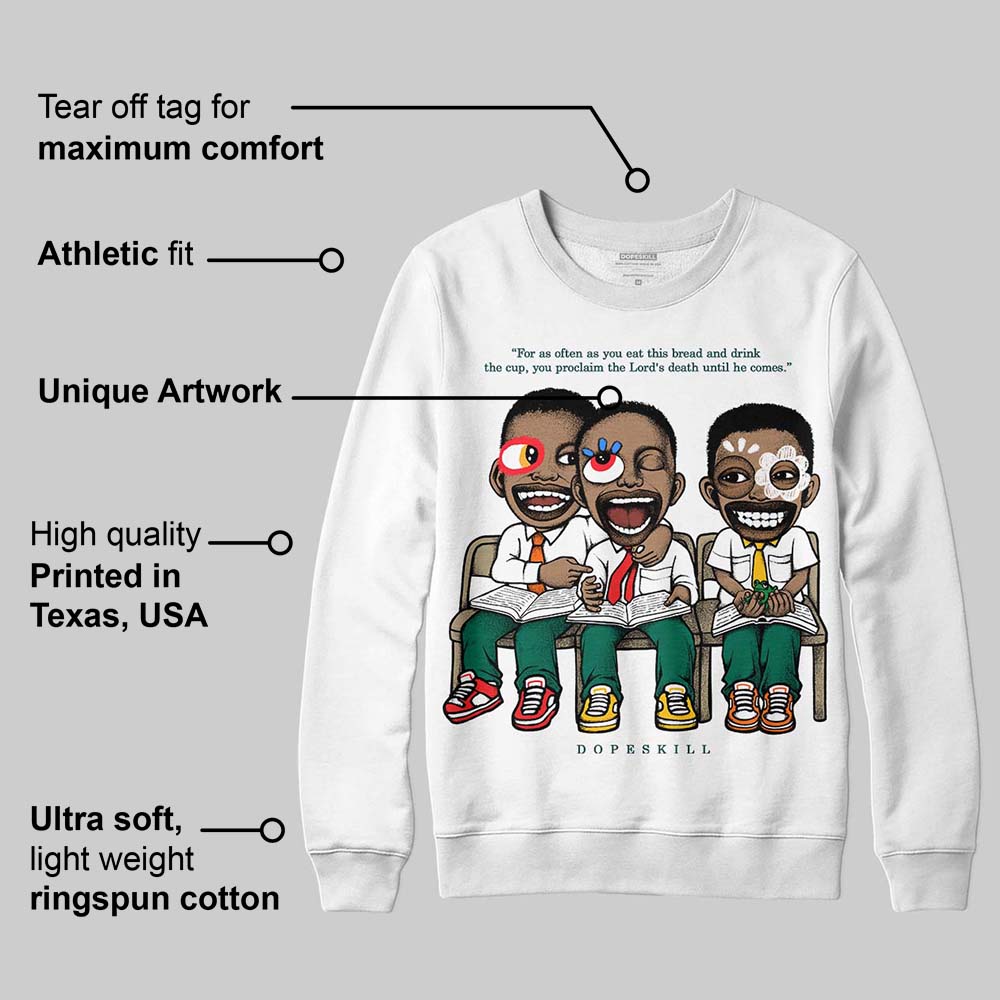 Oxidized Green 4s DopeSkill Sweatshirt First Sunday Graphic