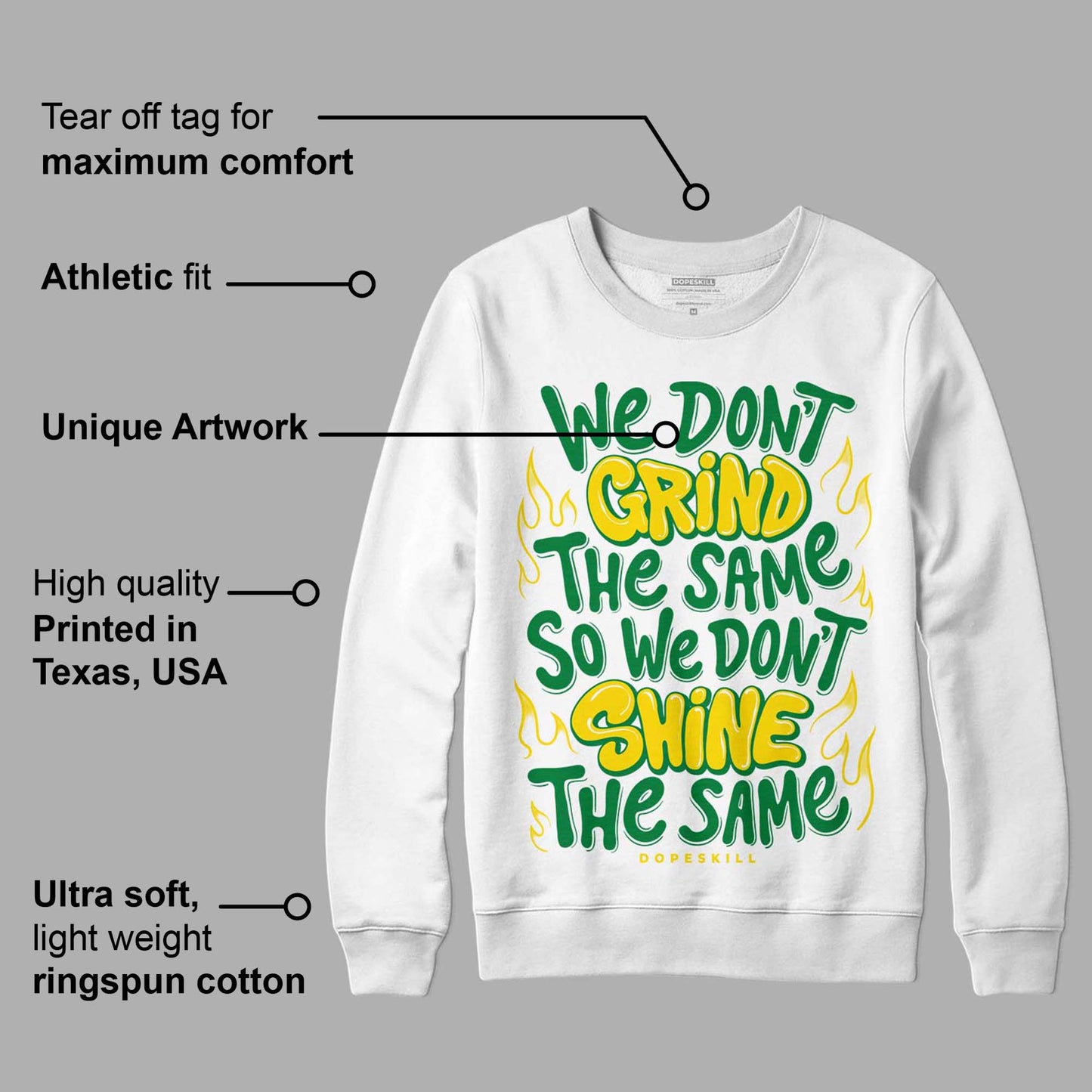 Dunk Low Reverse Brazil DopeSkill Sweatshirt Grind Shine Graphic
