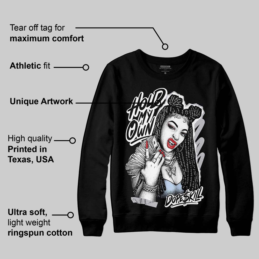 Black Metallic Reimagined 5s DopeSkill Sweatshirt New H.M.O Graphic
