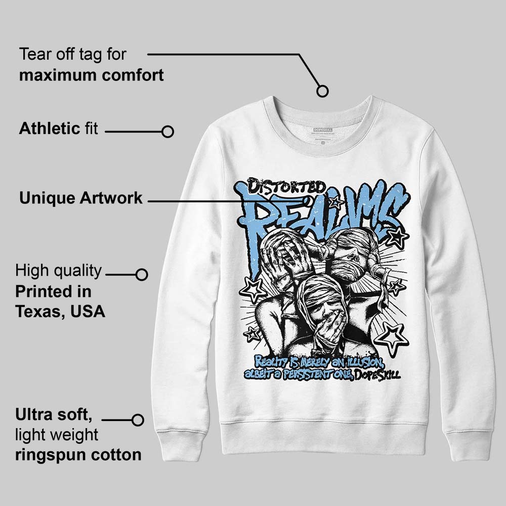 University Blue Collection DopeSkill Sweatshirt Distorted Realms Graphic