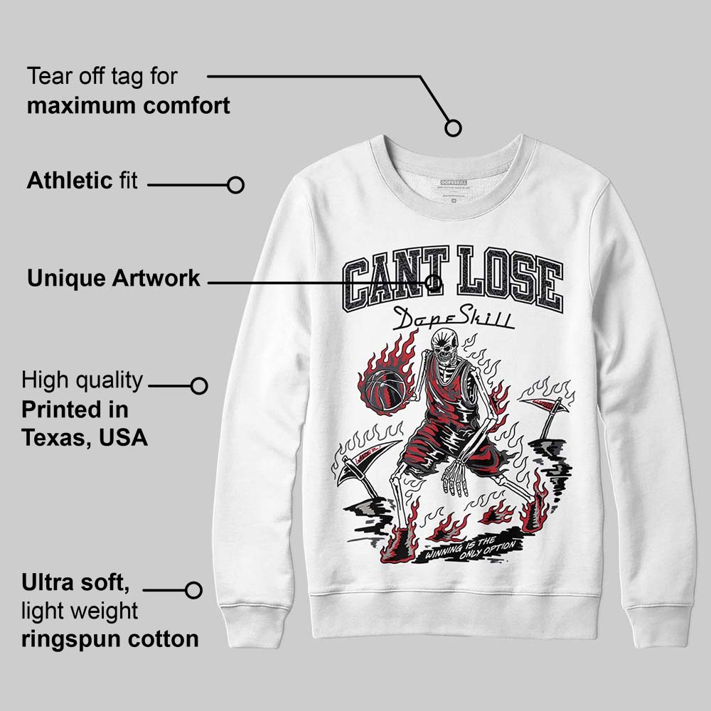 Black Cat 3s DopeSkill Sweatshirt Cant Lose Graphic