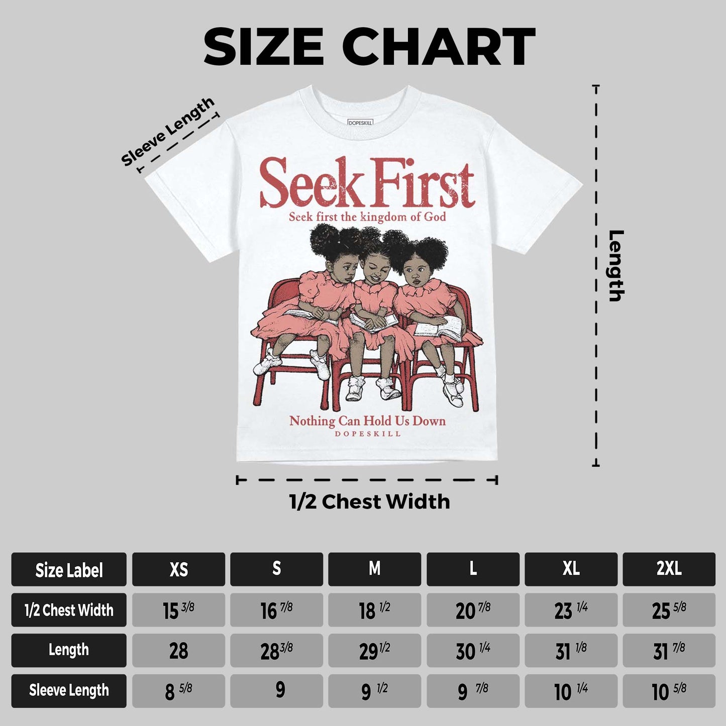 Dune Red 13s DopeSkill Oversize Print T-Shirt New Seek First Graphic
