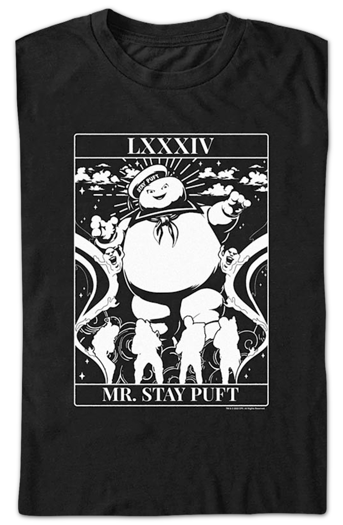 Mr. Stay Puft Tarot Card Ghostbusters T-Shirt