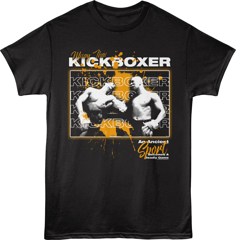 Muay Thai Paint Splatter Kickboxer T-Shirt