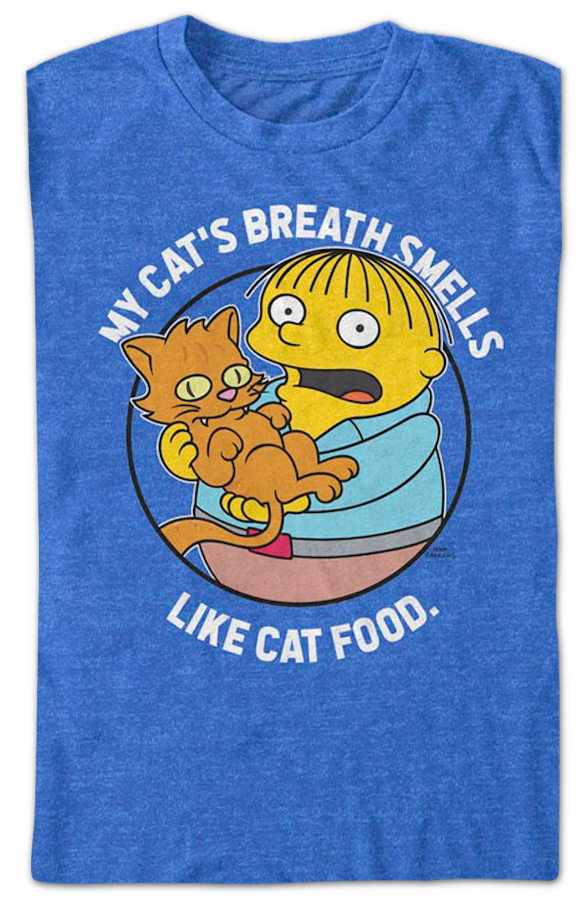 My Cat's Breath Smells Like Cat Food Simpsons T-Shirt