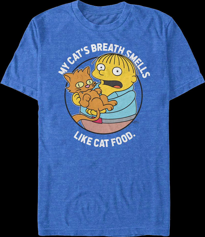 My Cat's Breath Smells Like Cat Food Simpsons T-Shirt
