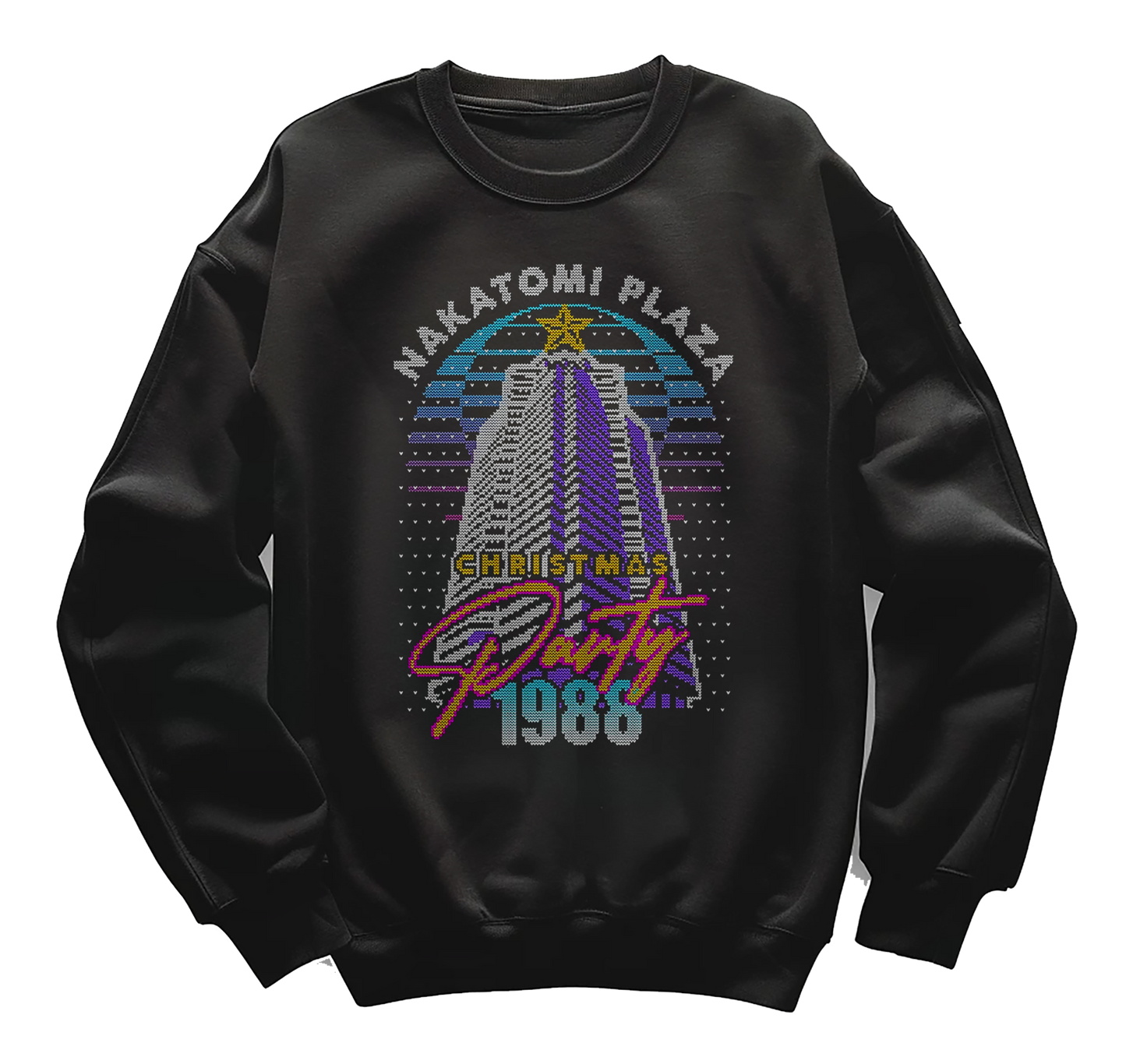 kringle Nakatomi Party 1988 Pixel Sweatshirt