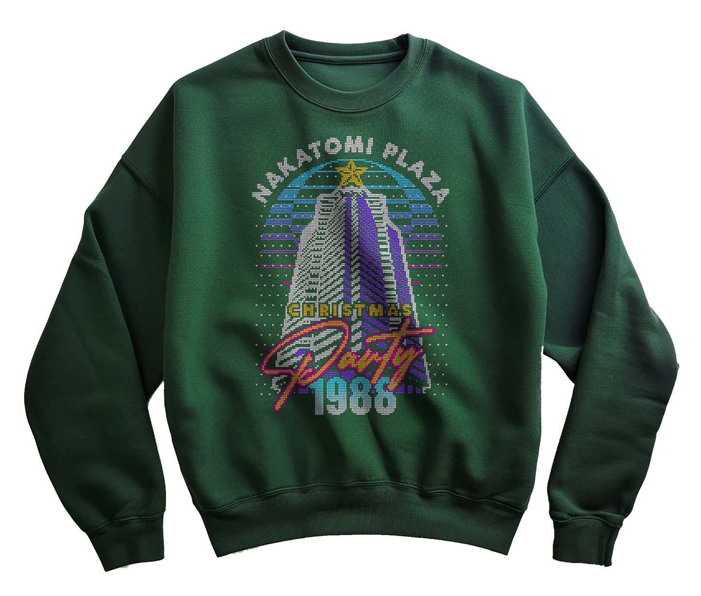 kringle Nakatomi Party 1988 Pixel Sweatshirt