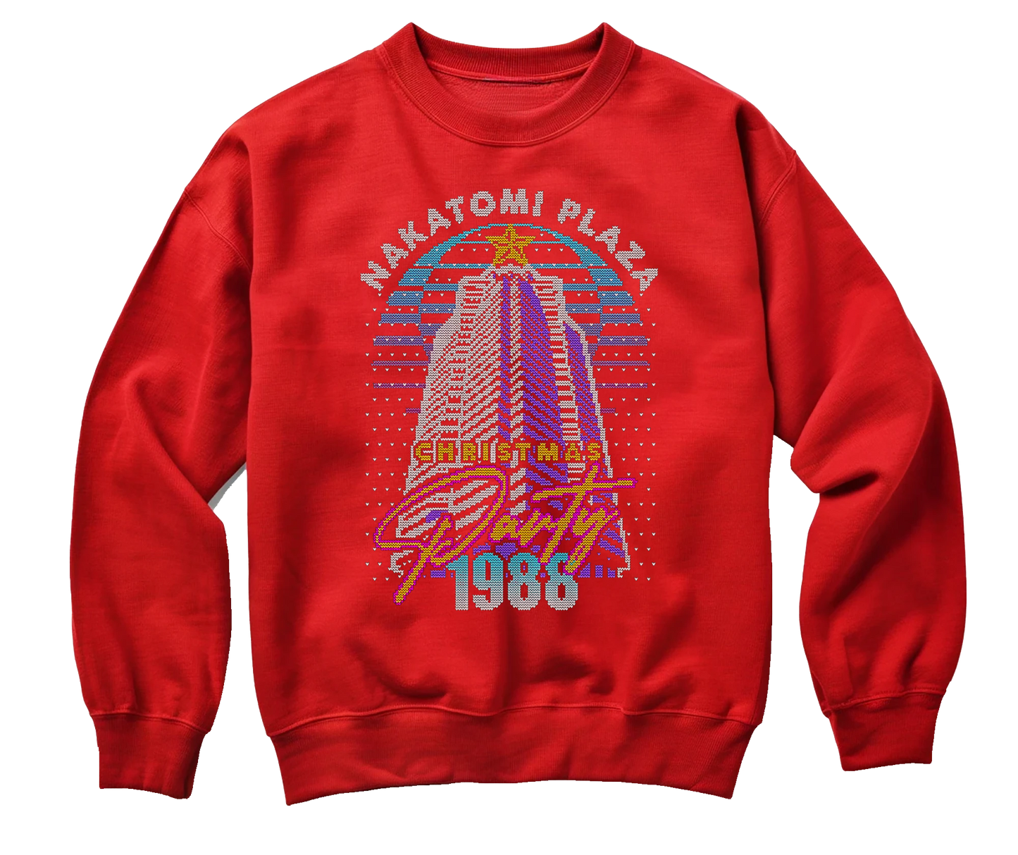 kringle Nakatomi Party 1988 Pixel Sweatshirt