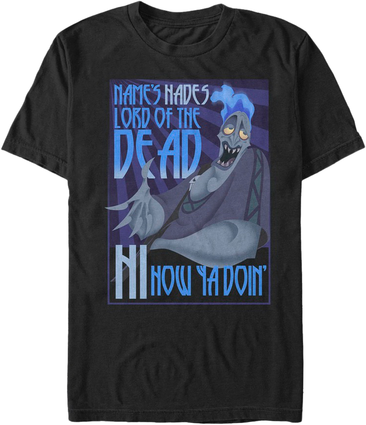 Name's Hades Lord of the Dead Hercules T-Shirt