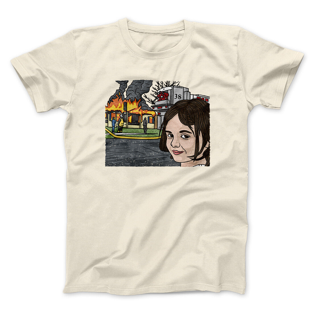 Disaster Girl Meme Funny Men/Unisex T-Shirt