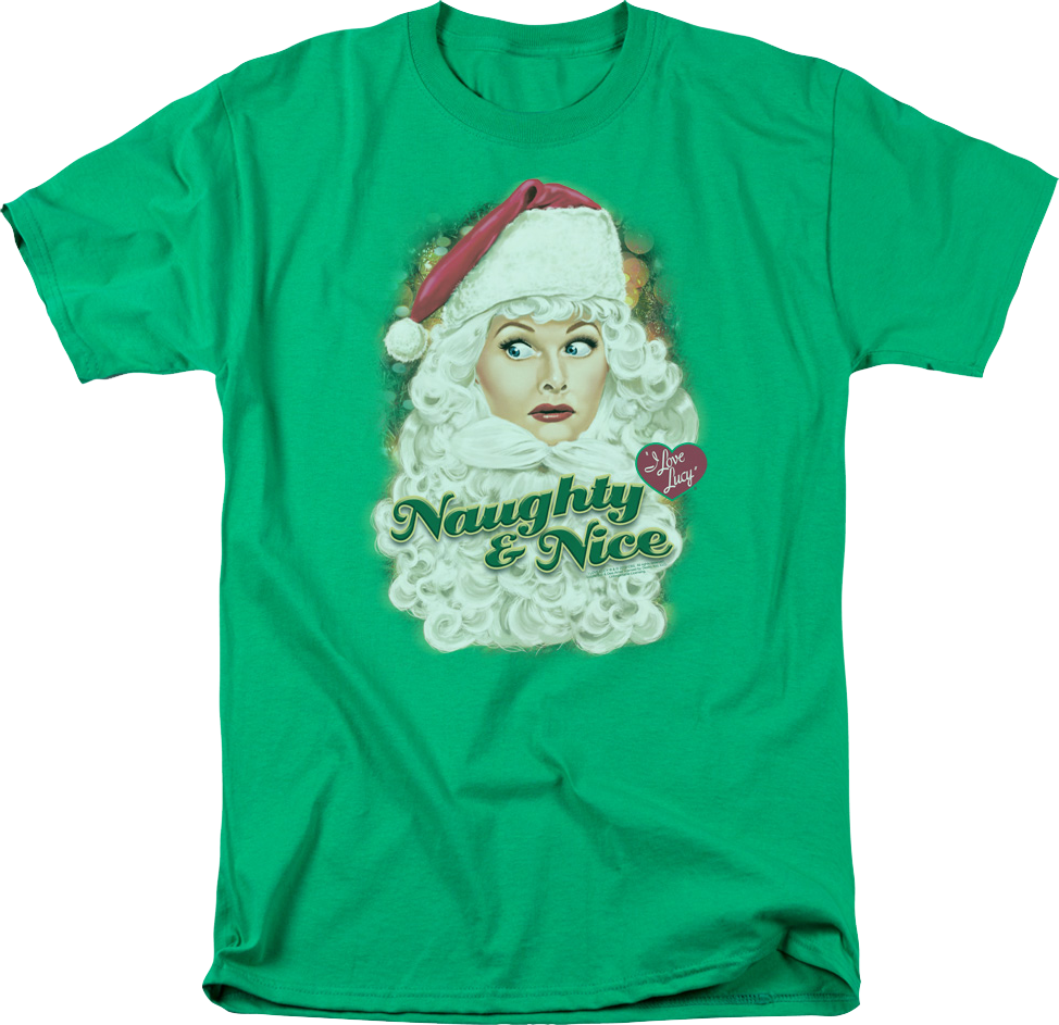Naughty & Nice I Love Lucy T-Shirt