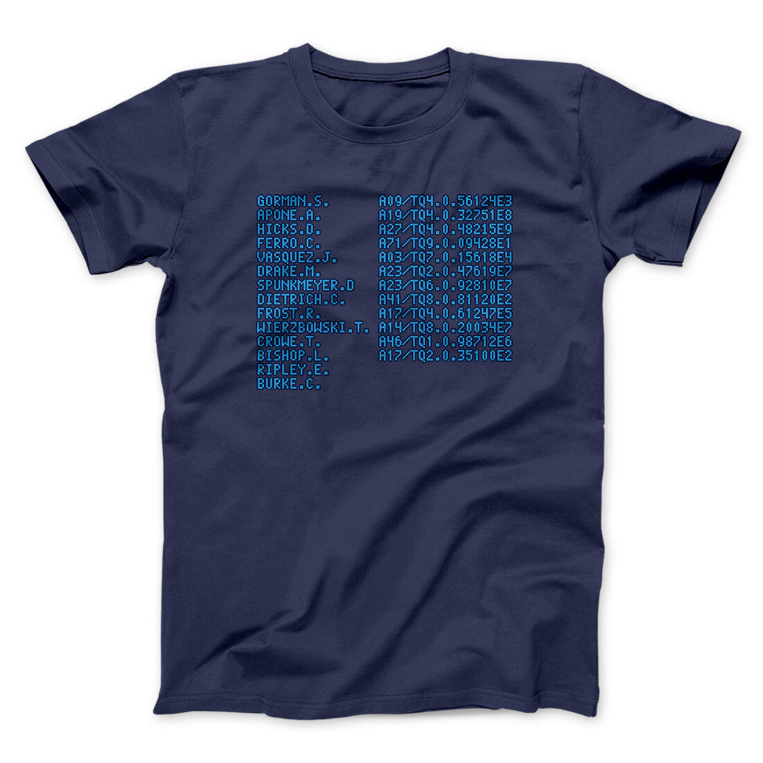 Uss Sulaco Crew List Men/Unisex T-Shirt