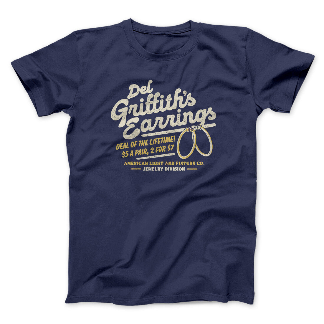 Del Griffith's Earrings Thanksgiving Funny Movie Men/Unisex T-Shirt