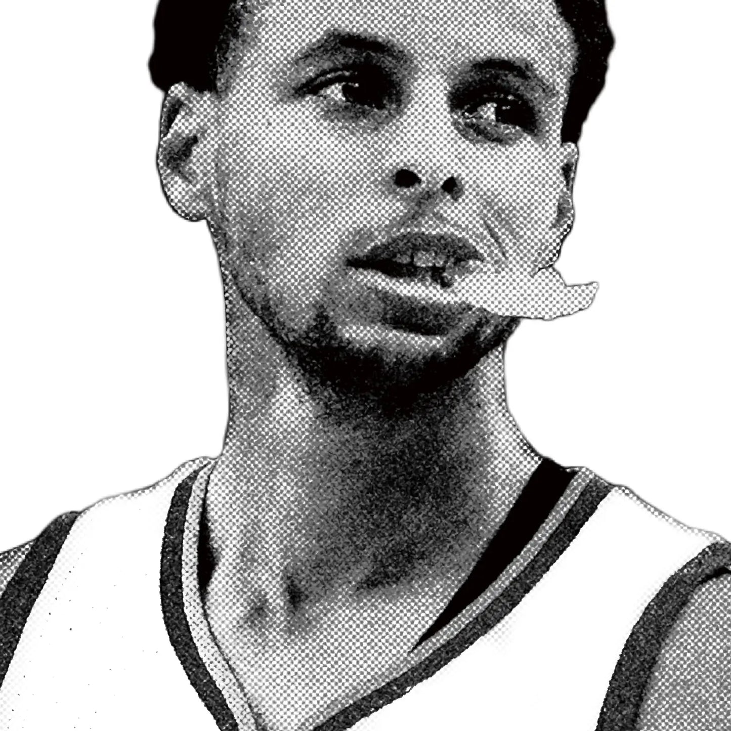 STEPHEN CURRY WHITE TEE Style002