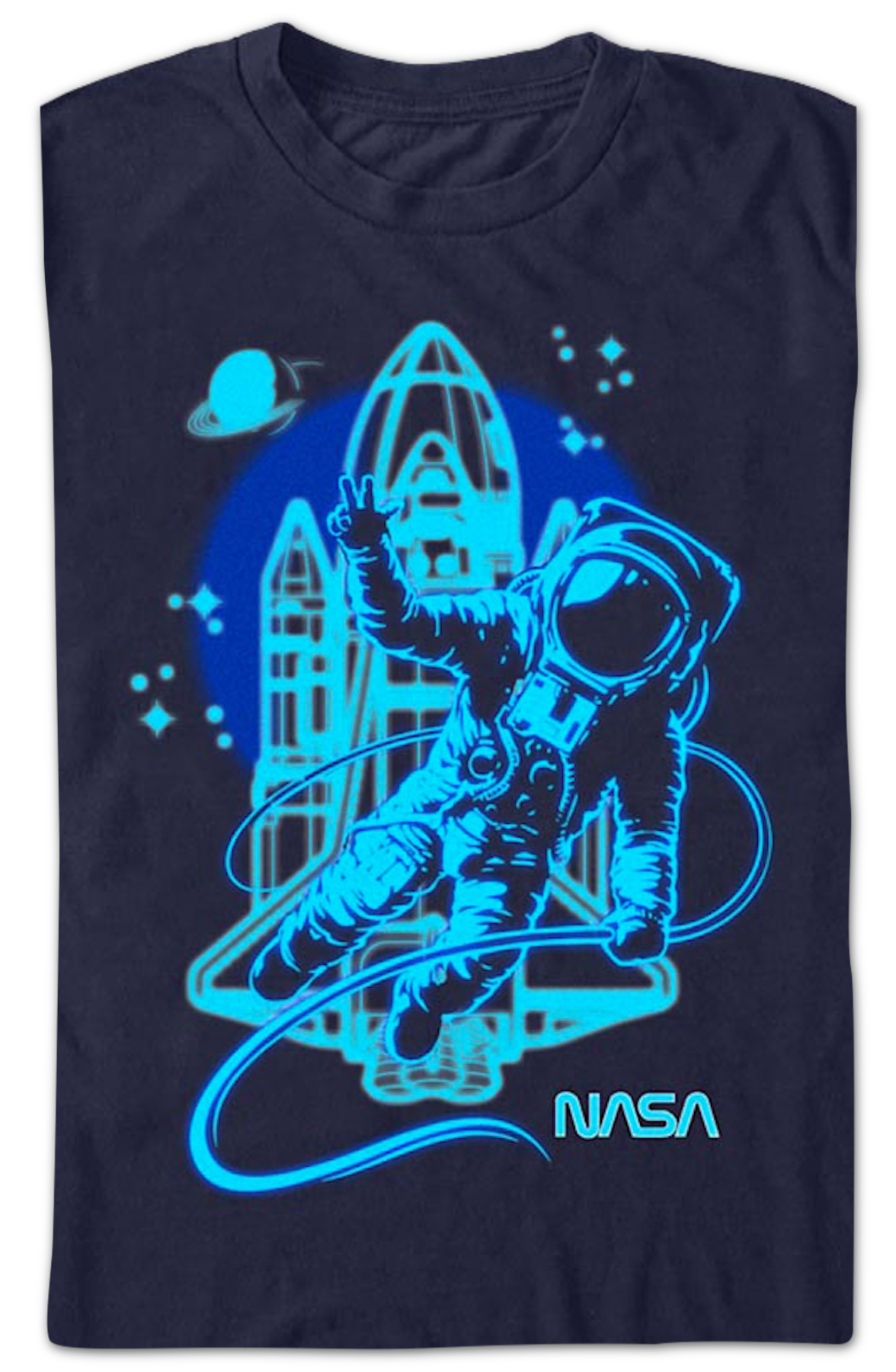 Neon Astronaut NASA T-Shirt
