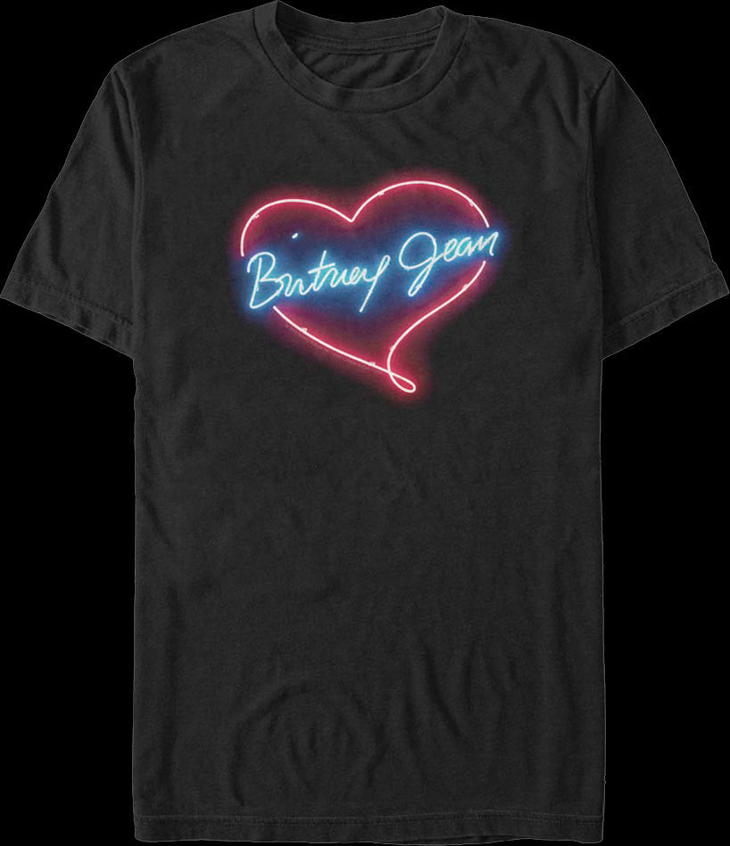 Neon Britney Jean Heart Britney Spears T-Shirt