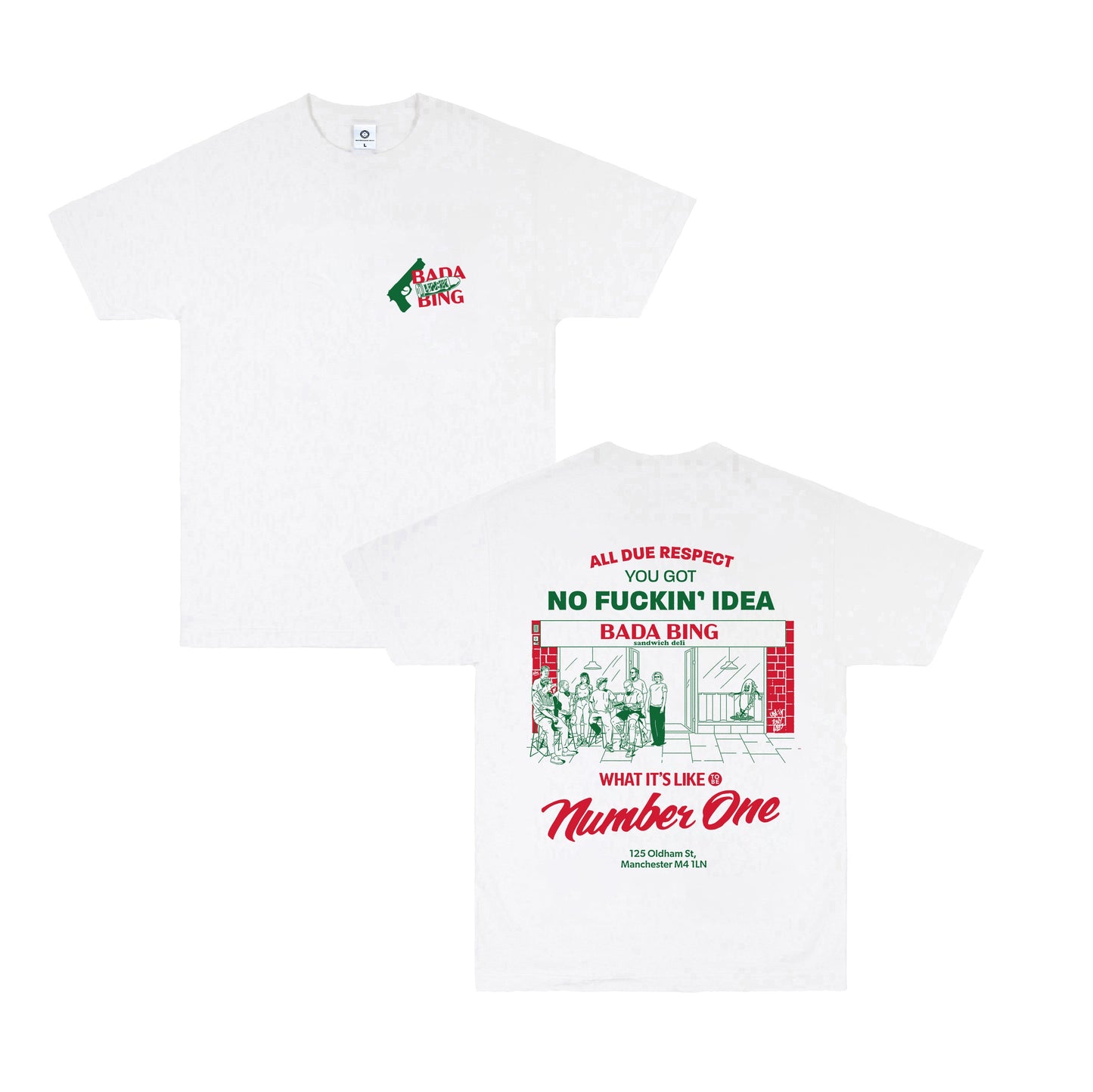 Bada Bing x UN:IK 'All Due Respect' Tee - White