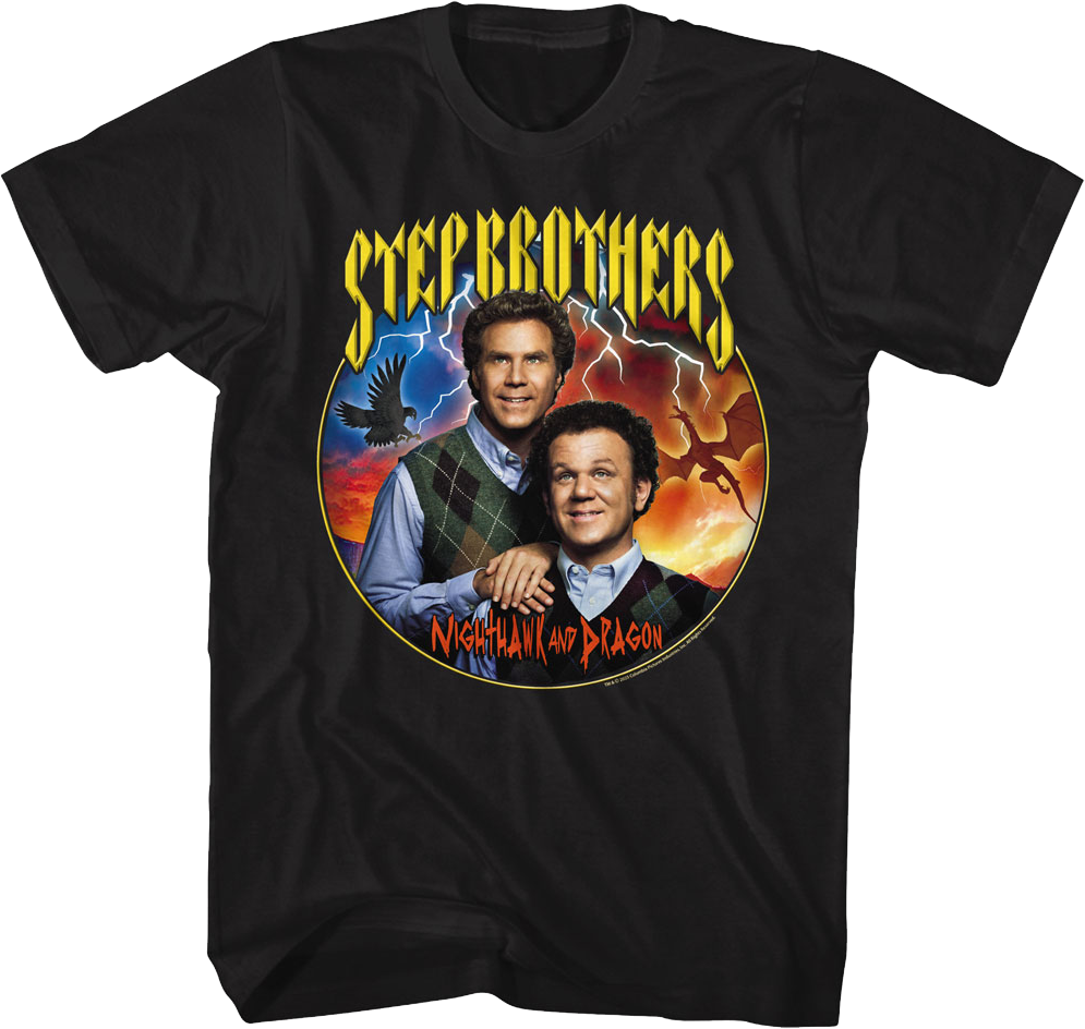 Nighthawk And Dragon Step Brothers T-Shirt