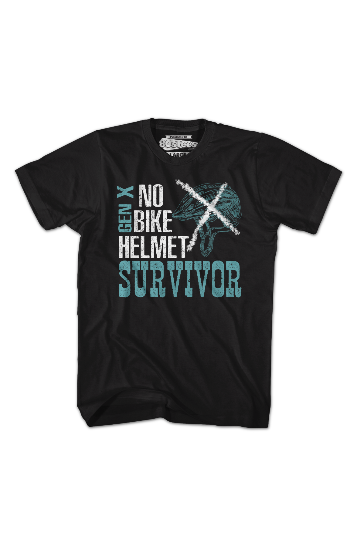 No Bike Helmet Survivor T-Shirt