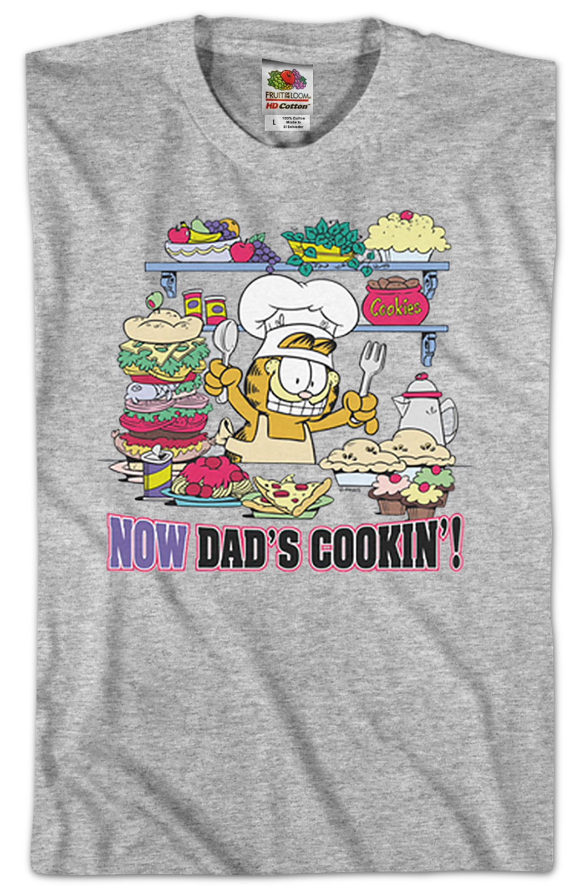 Now Dad's Cookin' Garfield T-Shirt