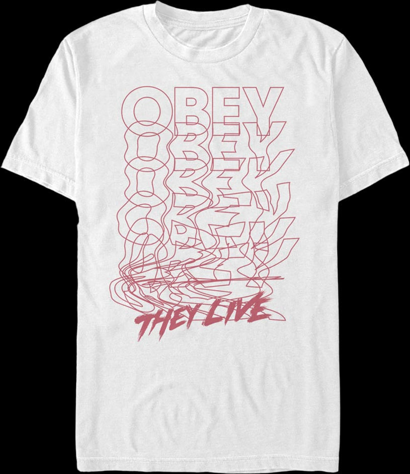 Obey Scribble They Live T-Shirt