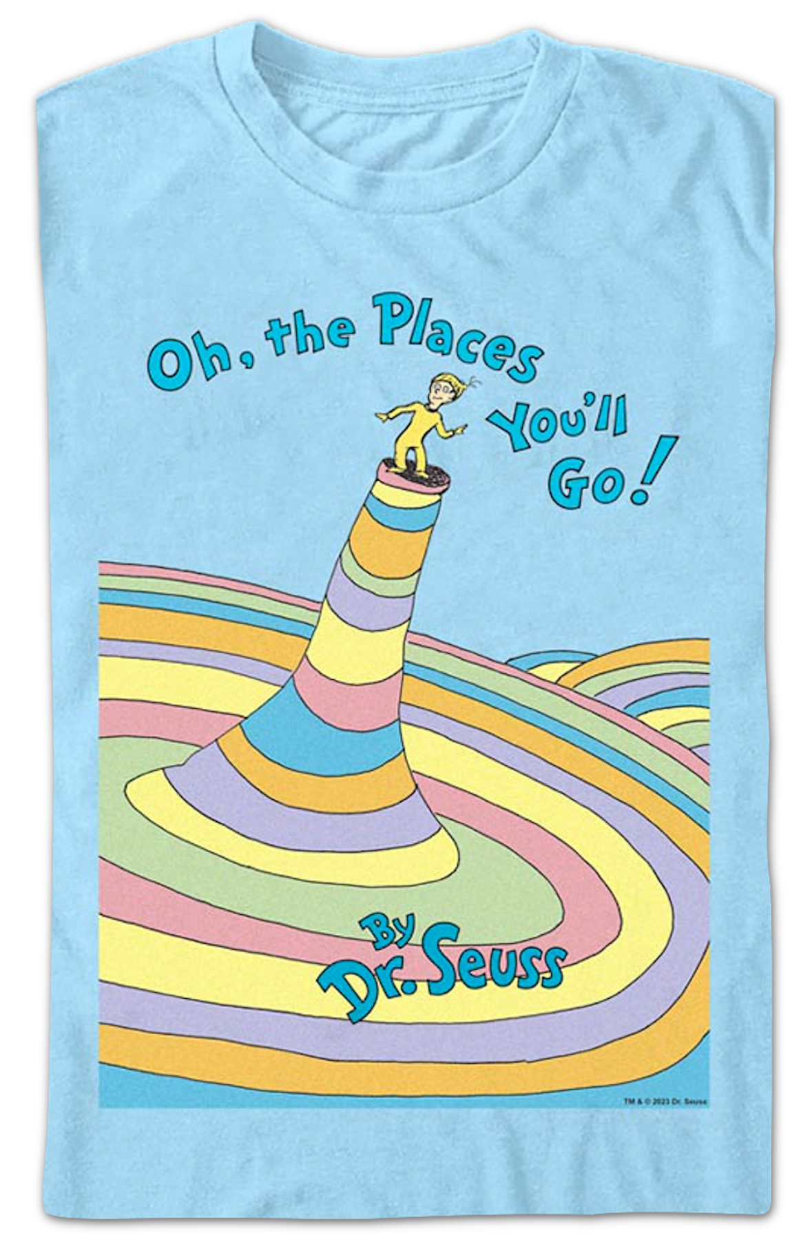 Oh, The Places You'll Go Cover Dr. Seuss T-Shirt