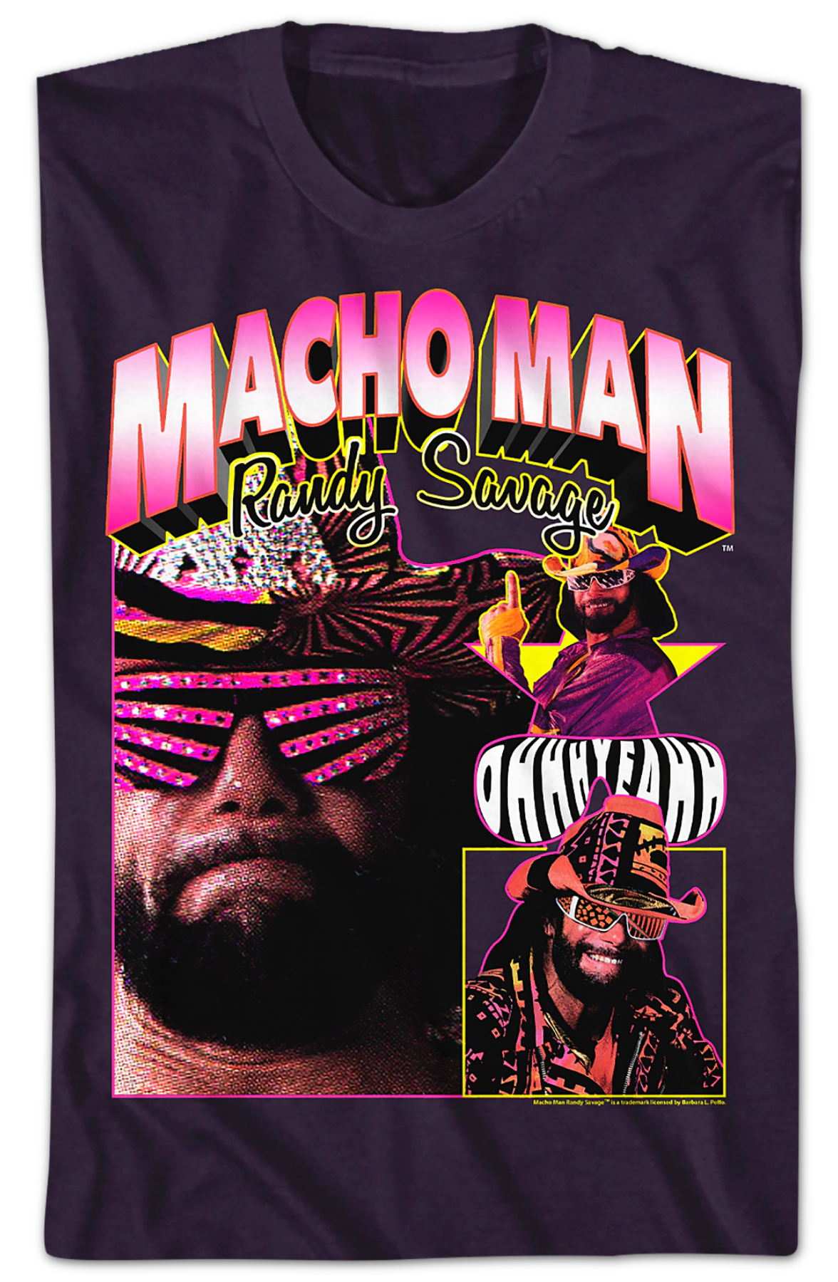 Blackberry Ohhh Yeahh Collage Macho Man Randy Savage T-Shirt