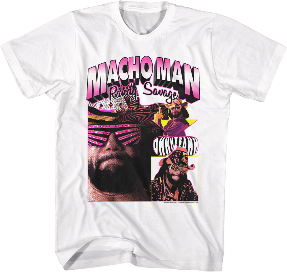 Ohhh Yeahh Collage Macho Man Randy Savage T-Shirt