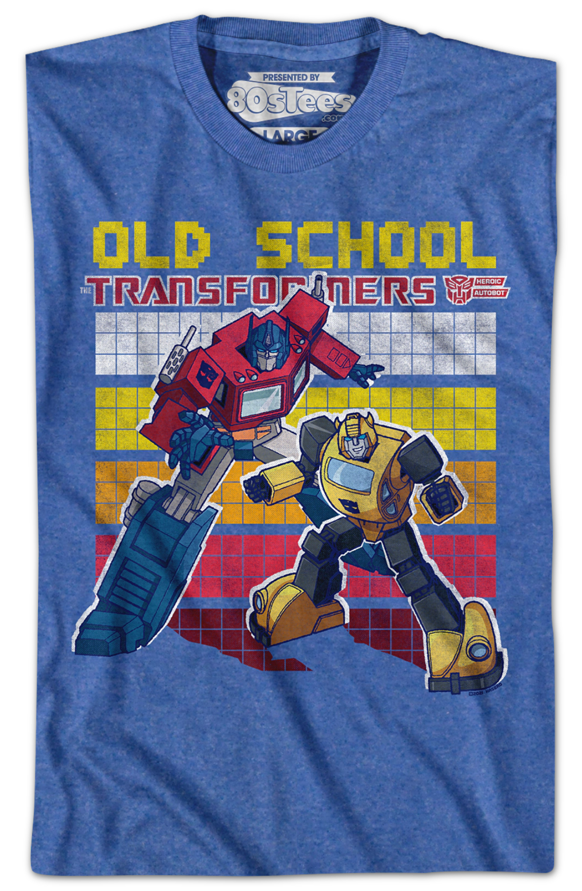 Old School Optimus Prime And Bumblebee Transformers T-Shirt