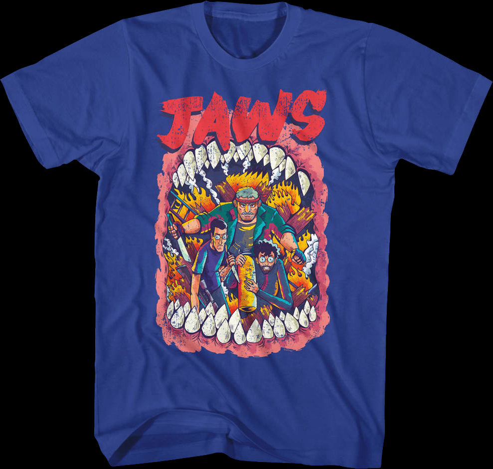 Open Mouth Illustration Jaws T-Shirt