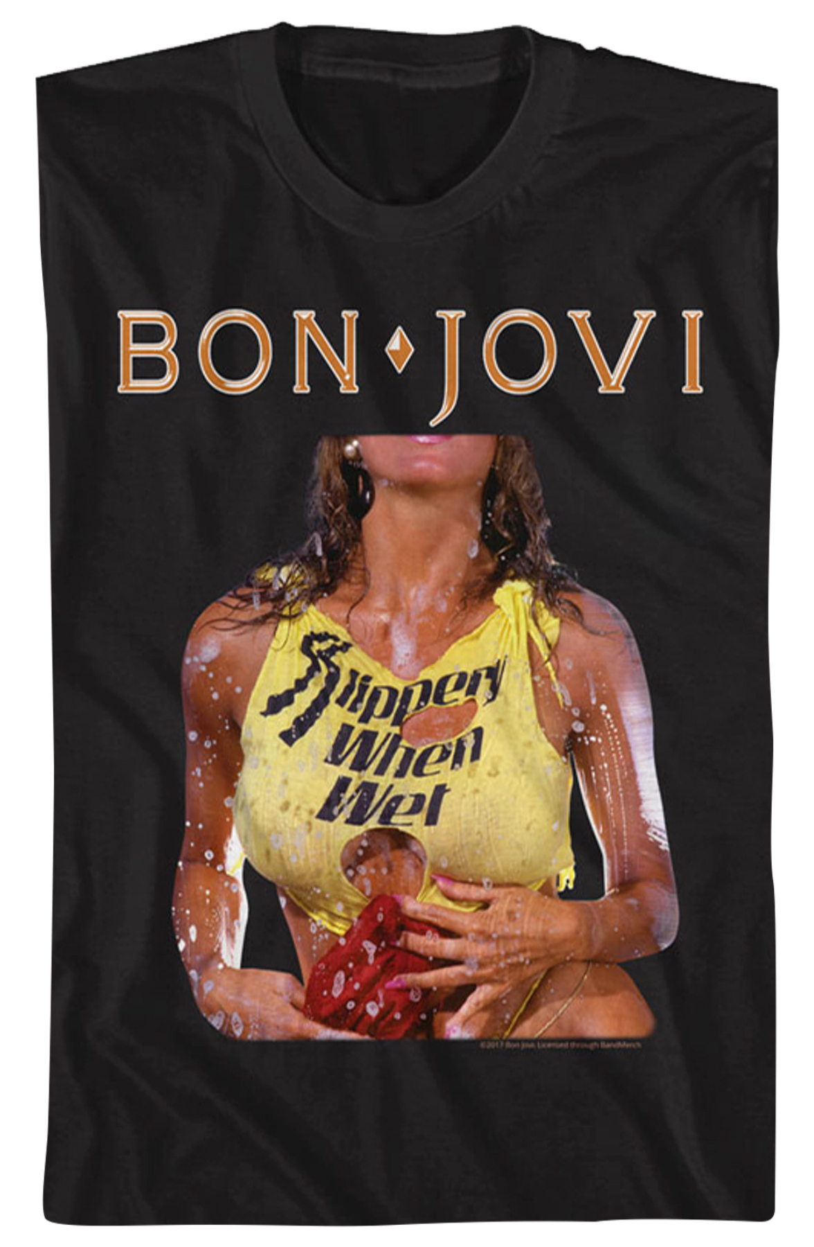Original Slippery When Wet Cover Bon Jovi T-Shirt
