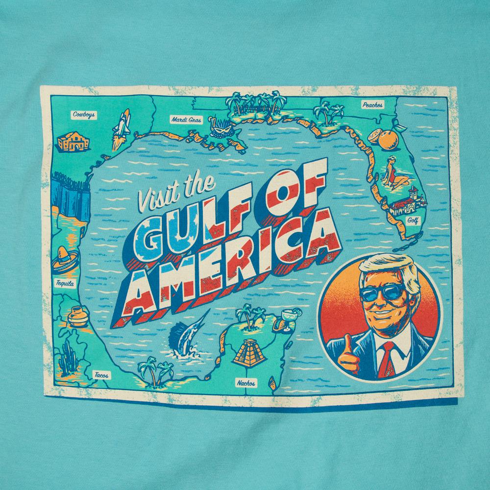 Gulf Of America Postcard Pocket Tee
