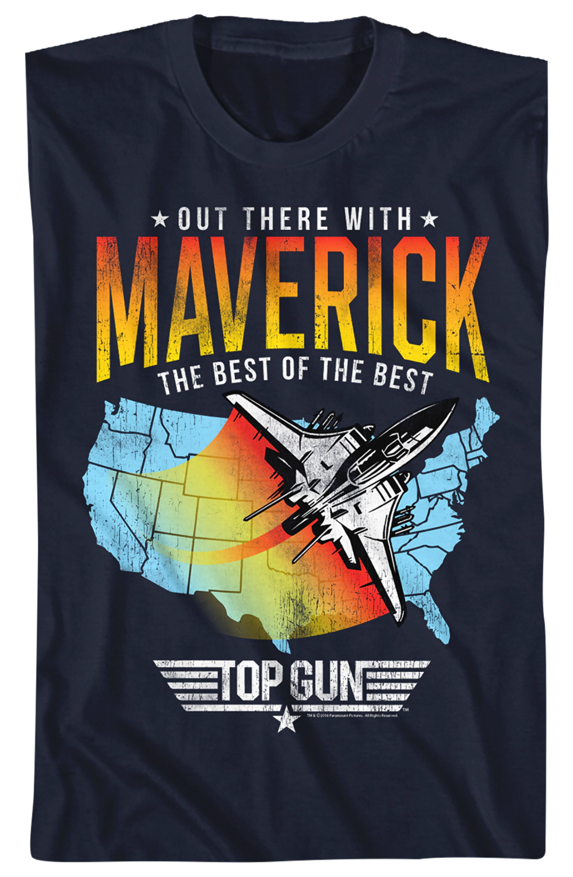 Out There With Maverick Top Gun T-Shirt