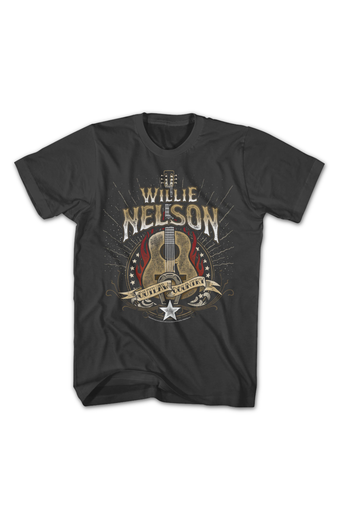 Outlaw Country Guitar Willie Nelson T-Shirt