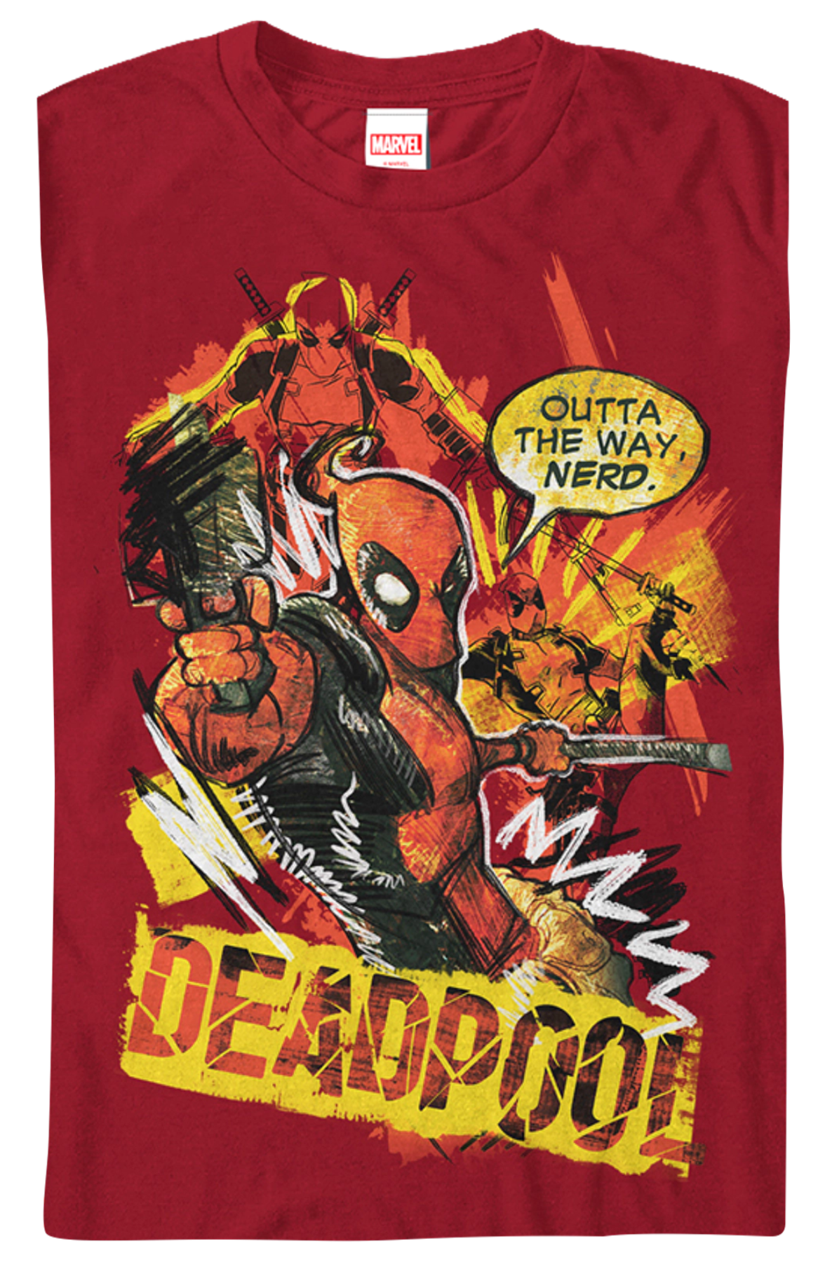 Outta The Way Nerd Deadpool T-Shirt