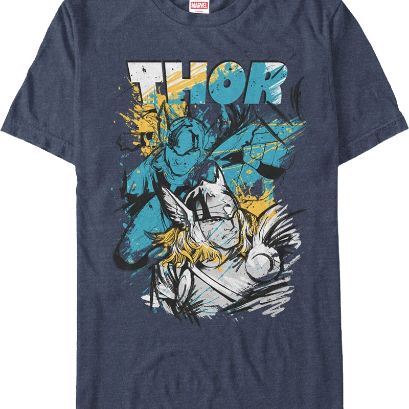 Paint Splatter Thor T-Shirt