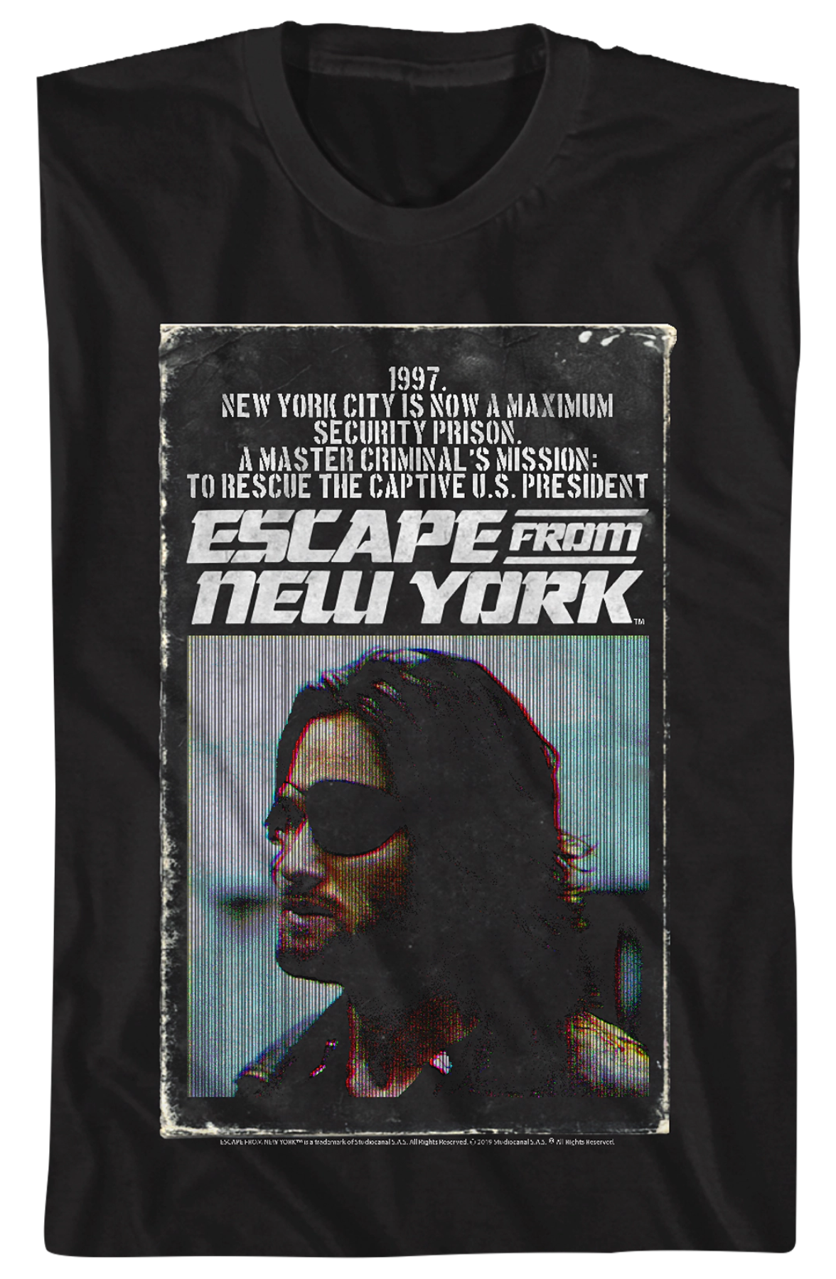Paperback Novel Escape From New York T-Shirt